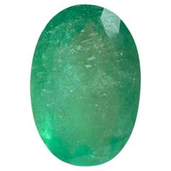 15,65 Quilates 21x14 Esmeralda Colombiana Verde Tierra - Gema Ovalada del Mes de Mayo
