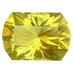 15,65 carati di pietra naturale sfusa in oro verde, quarzo limone, taglio Brilliante