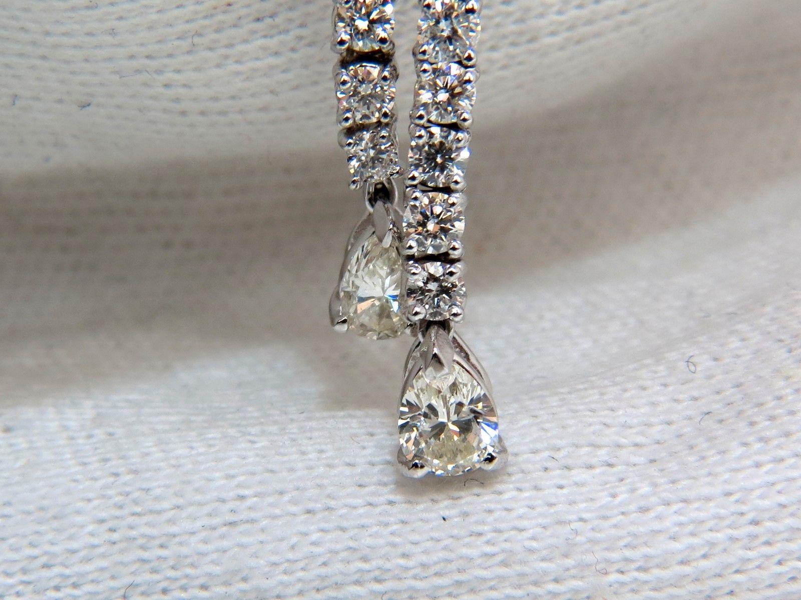 15.65CT Natural Sapphire Diamonds Earrings 18K Chandelier Cluster Dangle 5