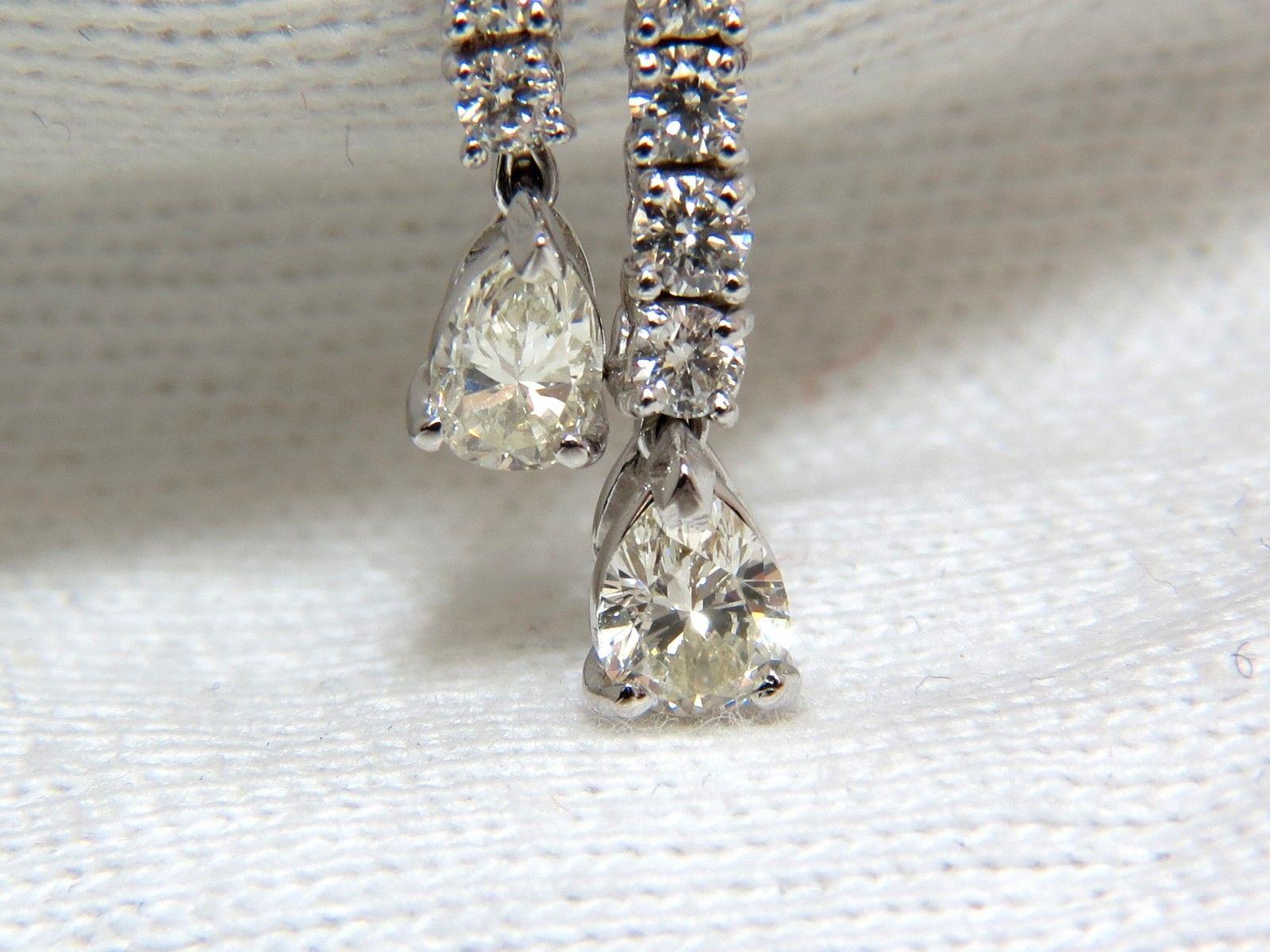 15.65CT Natural Sapphire Diamonds Earrings 18K Chandelier Cluster Dangle 4