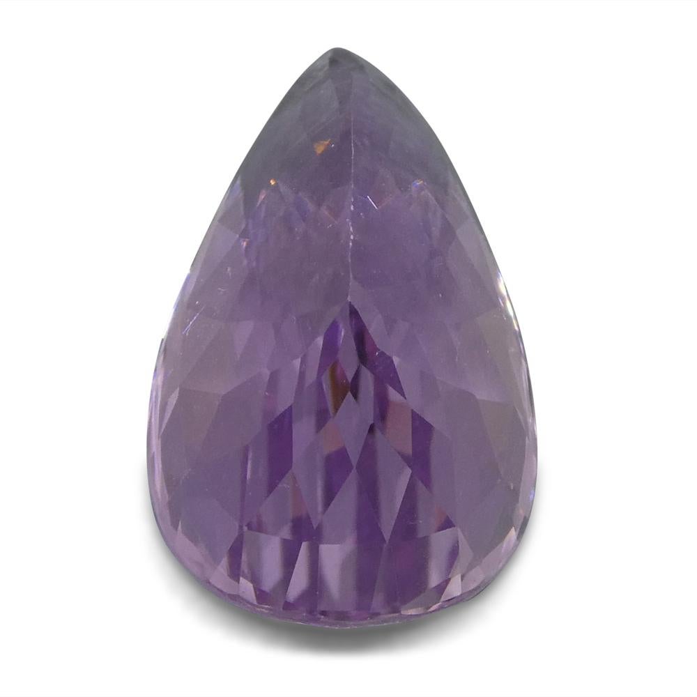 15.66 ct Pear Kunzite In New Condition For Sale In Toronto, Ontario