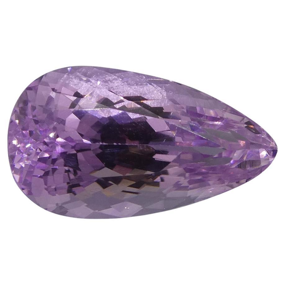 15.66 ct Pear Kunzite