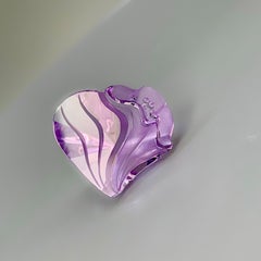 15.67 carat hand carved lavender amethyst gemstone