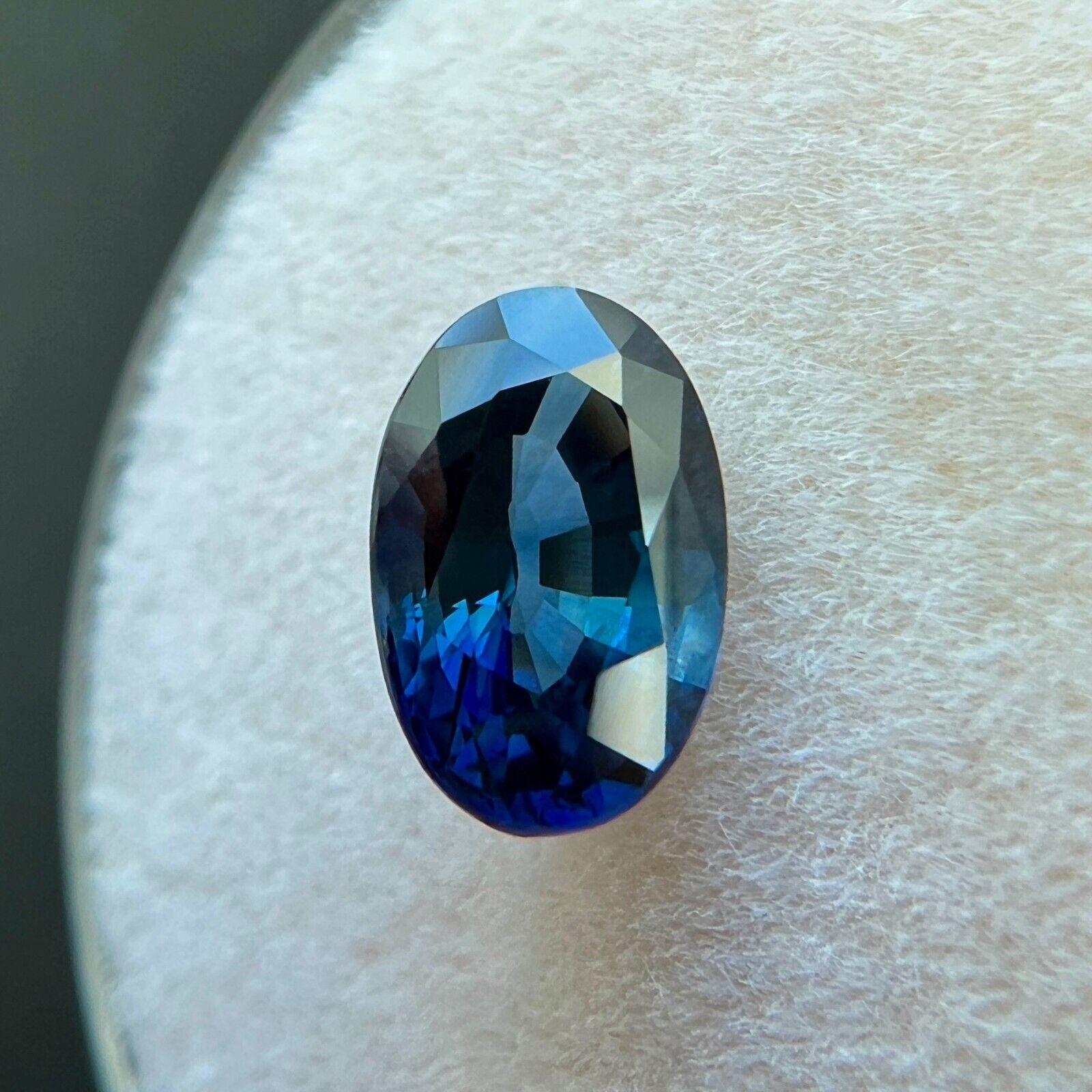 Saphir de Ceylan bleu roi taille ovale 1,56 carat, pierre naturelle de 8 x 5,3 mm VS Neuf - En vente à Birmingham, GB