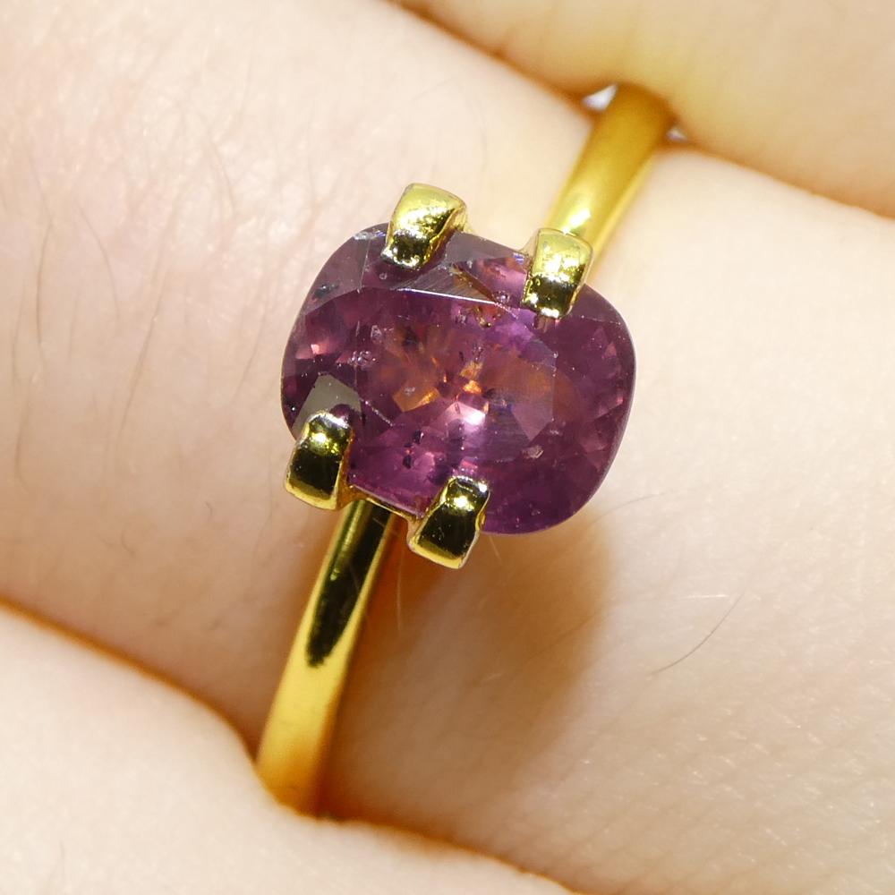 1.56ct Cushion Pink Sapphire from Tanzania For Sale 8