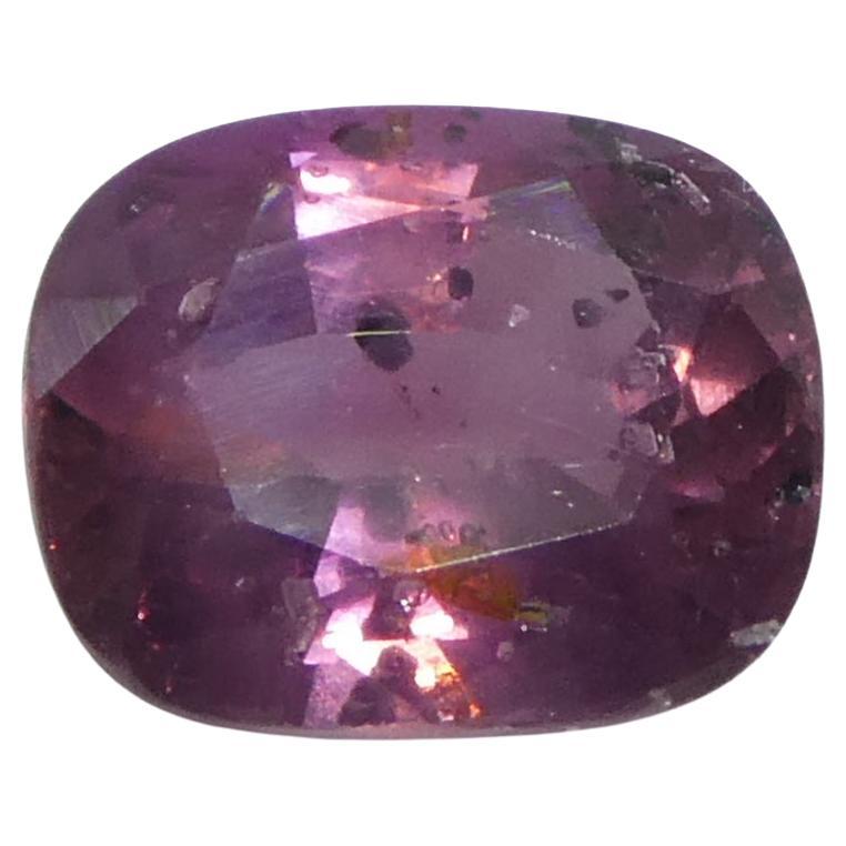 1.56ct Cushion Pink Sapphire from Tanzania For Sale