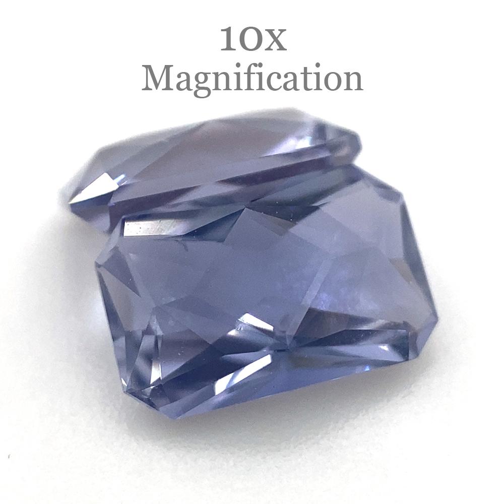 Coppia di tanzaniti ottagonali con taglio di precisione da 1,56ct in vendita 8