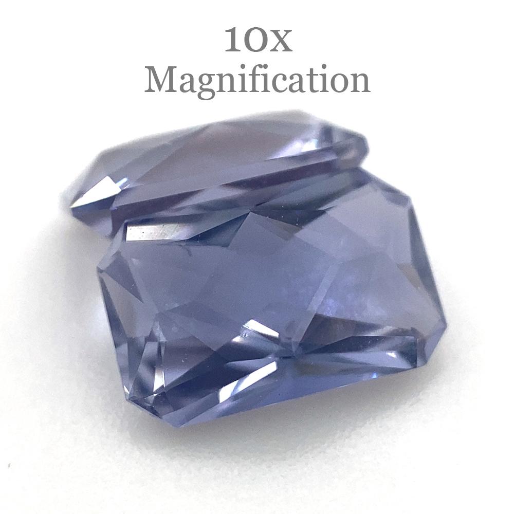 1.56ct Octagonal Tanzanite Precision Cut Pair For Sale 8