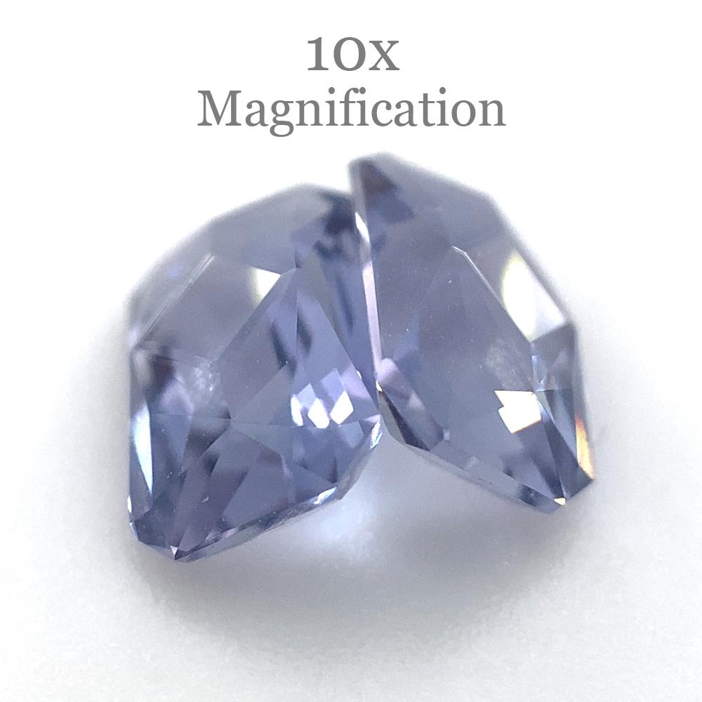 Coppia di tanzaniti ottagonali con taglio di precisione da 1,56ct in vendita 12