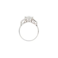 1.56ct Old Cut Diamond & Platinum Antique Engagement Ring, c.1920s