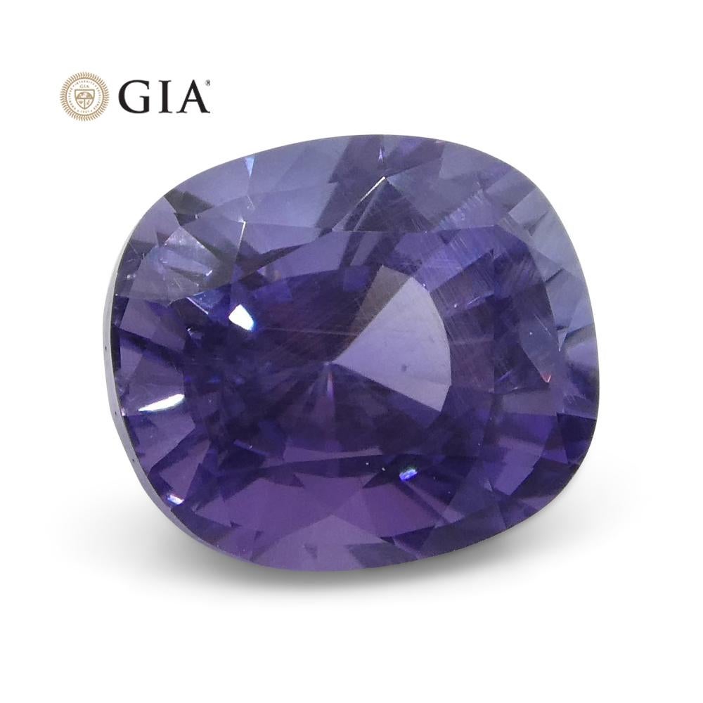 1.56ct Oval Color Change Sapphire GIA Certified Sri Lanka Unheated For Sale 1