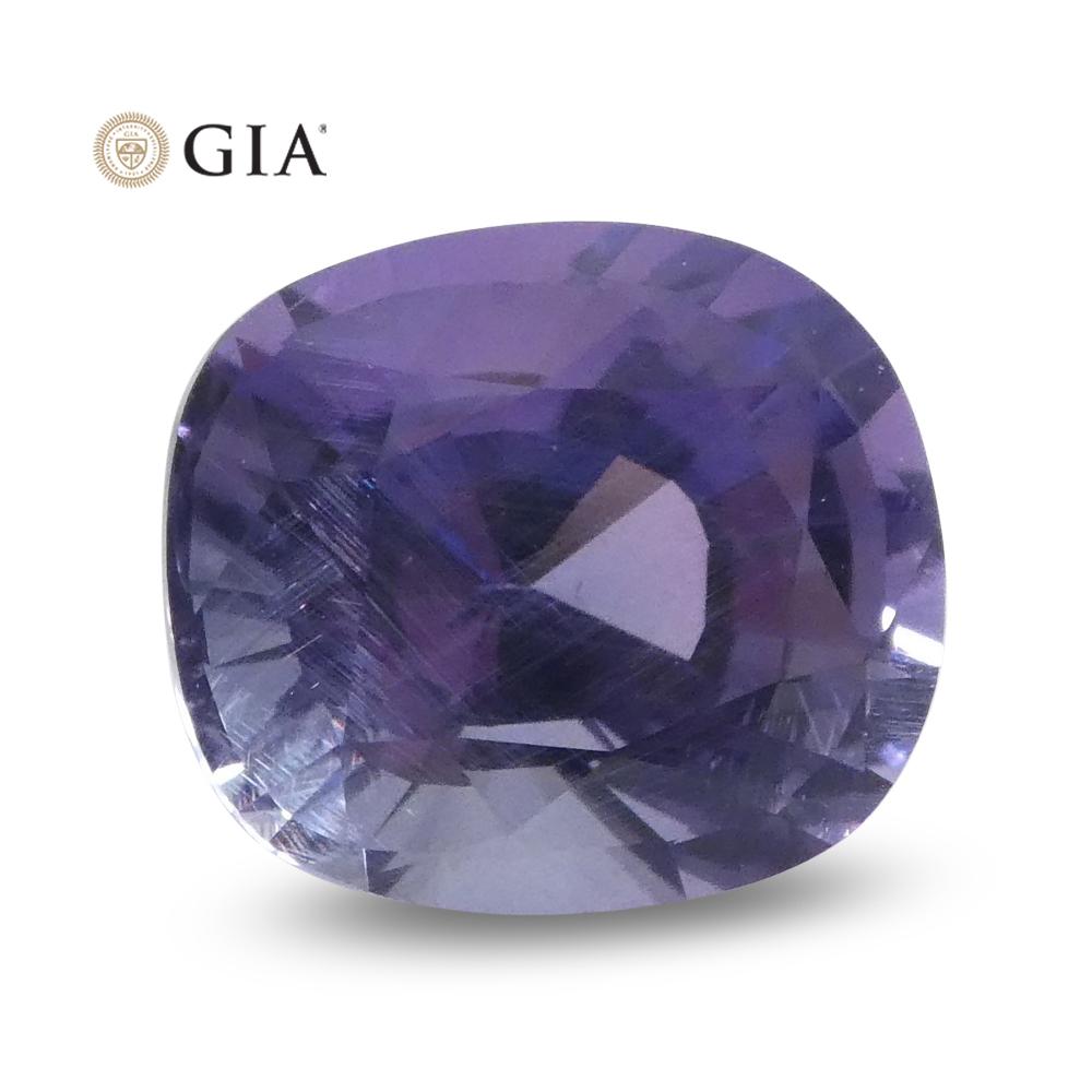 1.56ct Oval Color Change Sapphire GIA Certified Sri Lanka Unheated For Sale 2