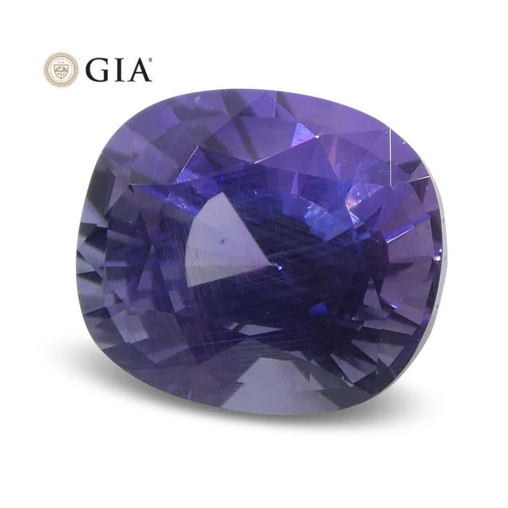 1.56ct Oval Color Change Sapphire GIA Certified Sri Lanka Unheated For Sale 3