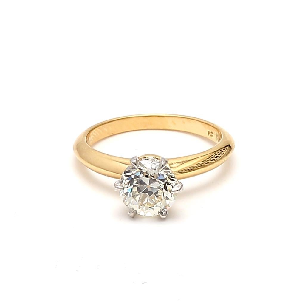 Titolo:
Anello nuziale in oro giallo 18 carati da 1,57 carati con taglio a brillante circolare e diamante L SI2
Stile:
Matrimonio
Metallo:
oro giallo 18 carati
Gemma 1:
Diamante da 1,57 carati
Numero di