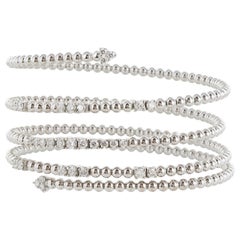 1.57 Carat Diamond Wrap Bracelet '18 Karat White Gold'