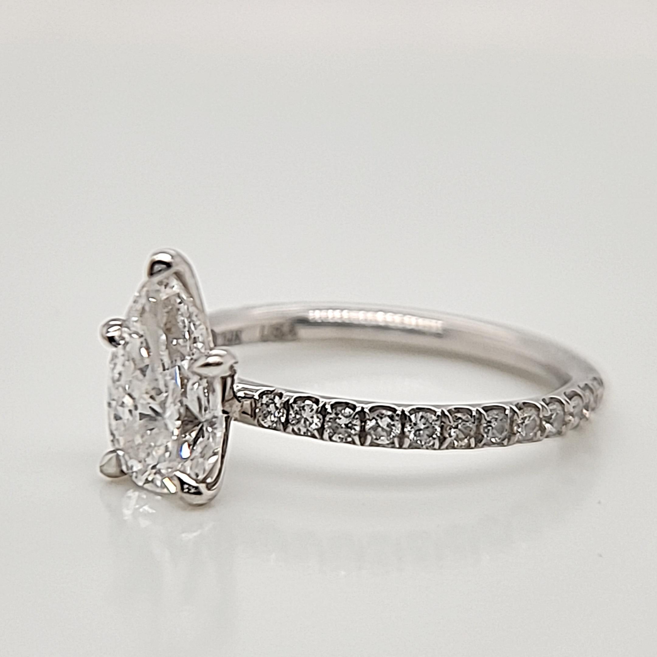 Elevate your style with the exquisite craftsmanship of the handmade 14k white gold Tiffany Nova 