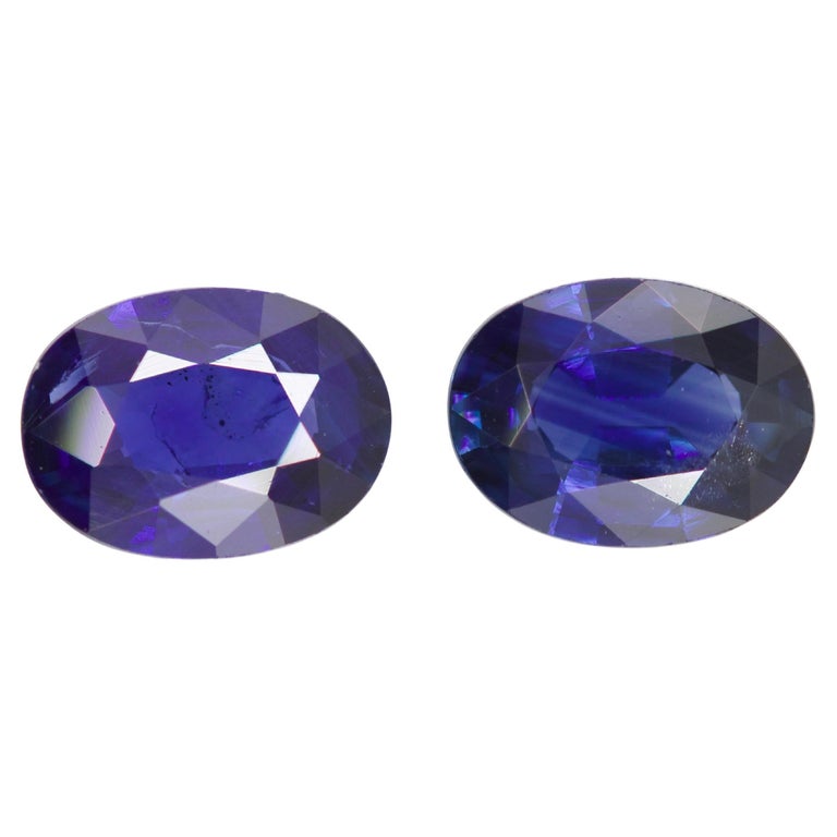 1.57 Carat Natural Blue Sapphires Precious Loose Gemstones