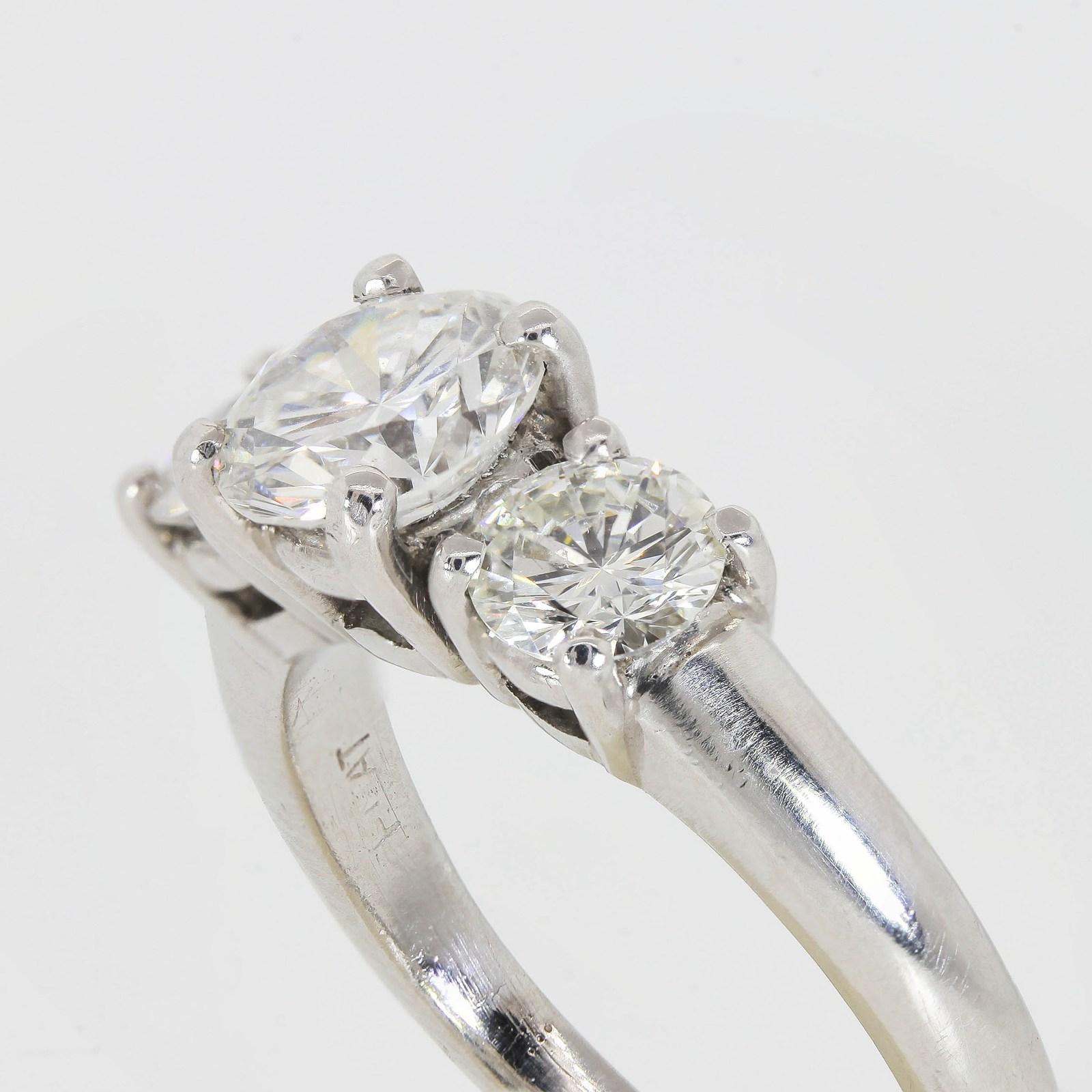 platinum ring with diamond stone