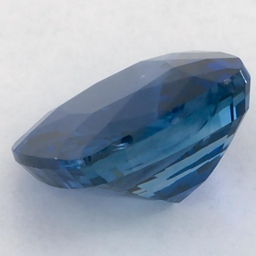 1.57 Karat Blauer Saphir Cushion Loser Edelstein im Angebot 3