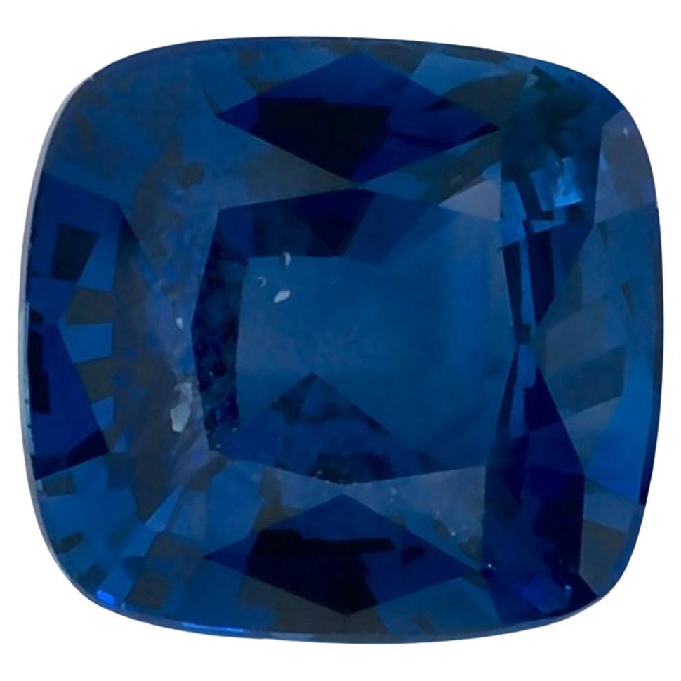 1.57 Karat Blauer Saphir Cushion Loser Edelstein