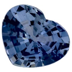 1.57 Ct Blue Sapphire Heart Loose Gemstone