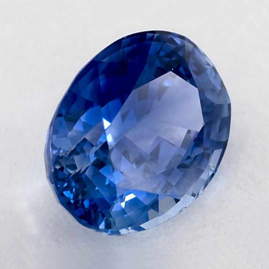 1.57 Karat Blauer Saphir Oval Loser Edelstein (Ovalschliff) im Angebot