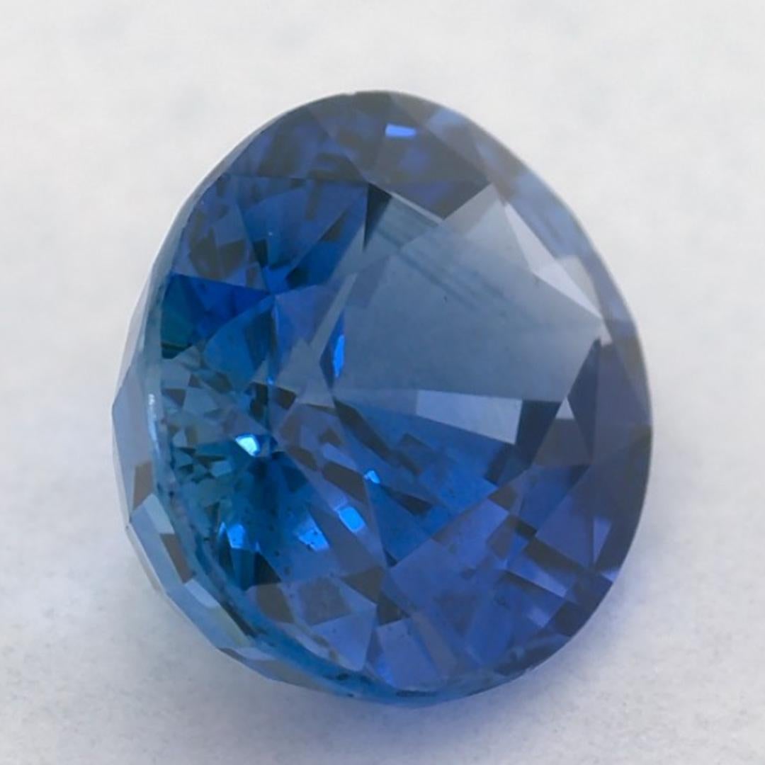 1.57 Karat Blauer Saphir Oval Loser Edelstein im Angebot 2