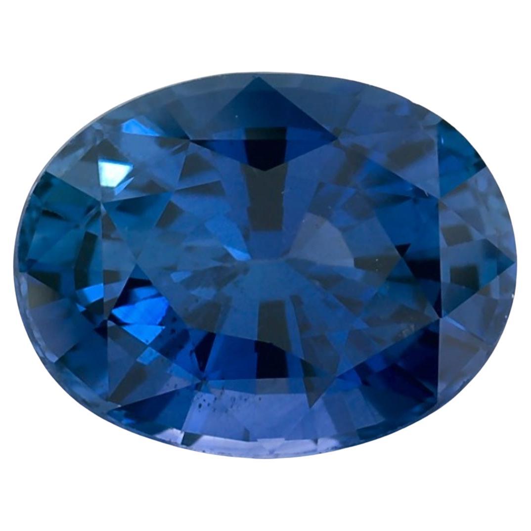 1.57 Karat Blauer Saphir Oval Loser Edelstein