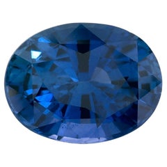 1.57 Ct Blue Sapphire Oval Loose Gemstone