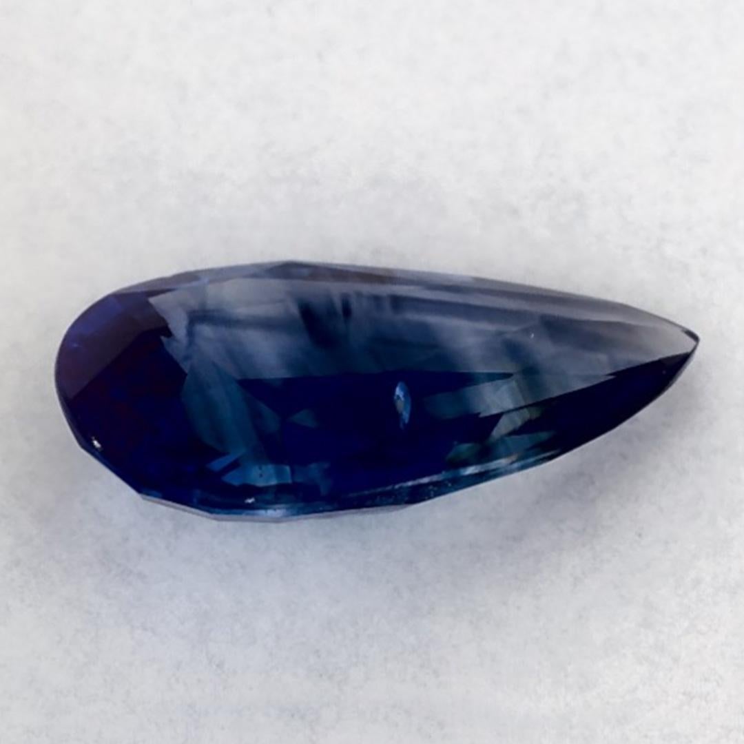 1.57 Karat Blauer Saphir Birne Loser Edelstein im Zustand „Neu“ im Angebot in Fort Lee, NJ