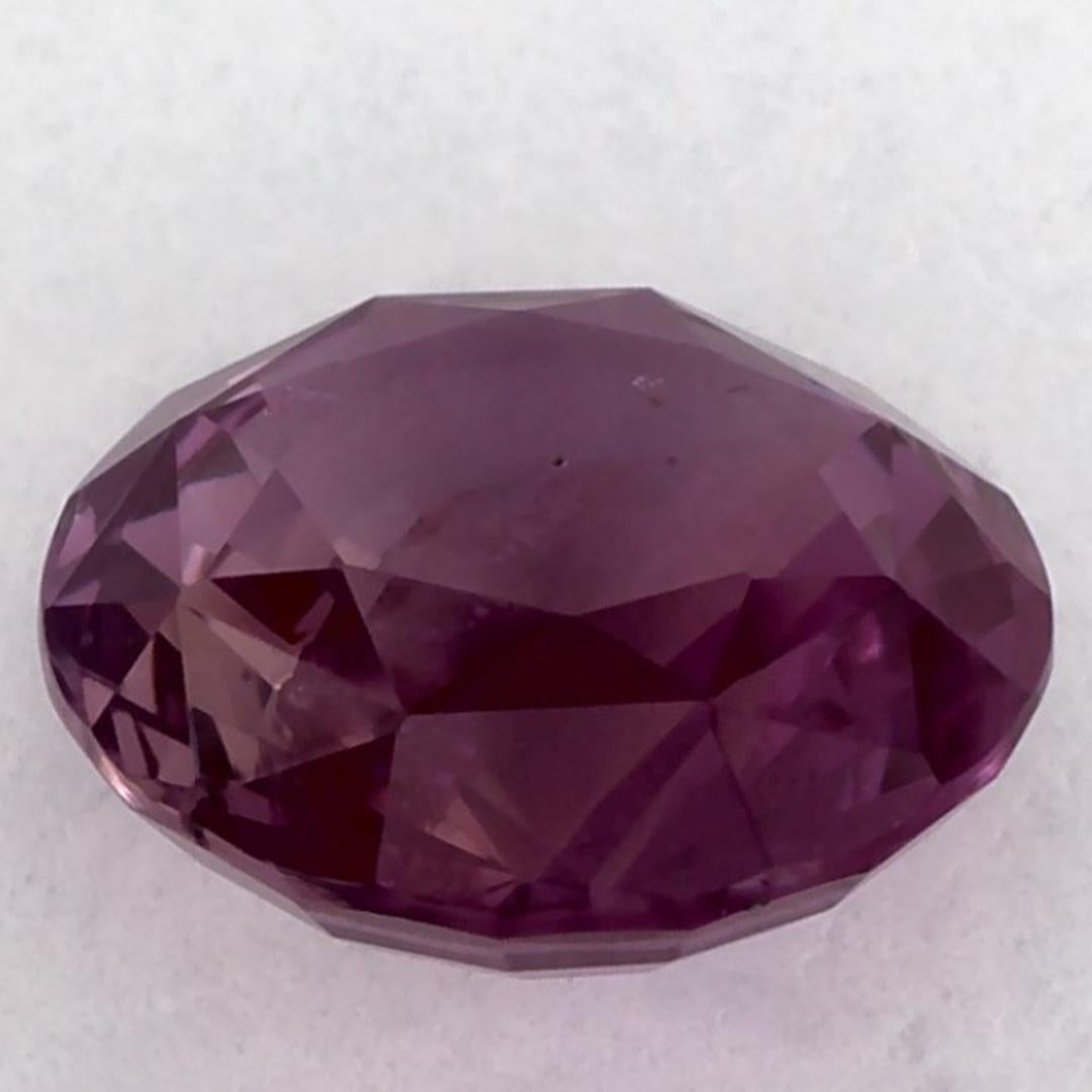 1,57 Karat rosa Saphir rund zertifiziert loser Edelstein im Zustand „Neu“ im Angebot in Fort Lee, NJ