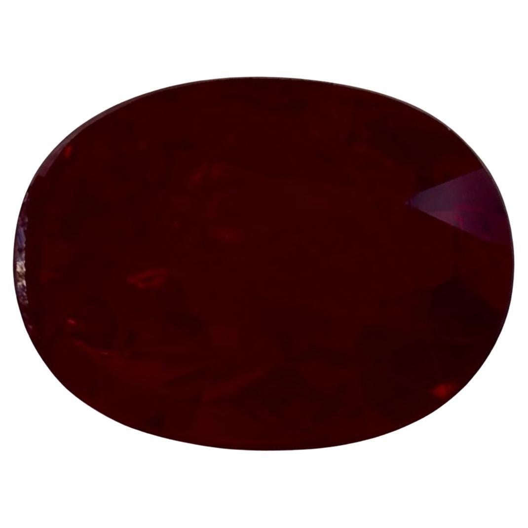 1.57 Ct Ruby Oval Loose Gemstone