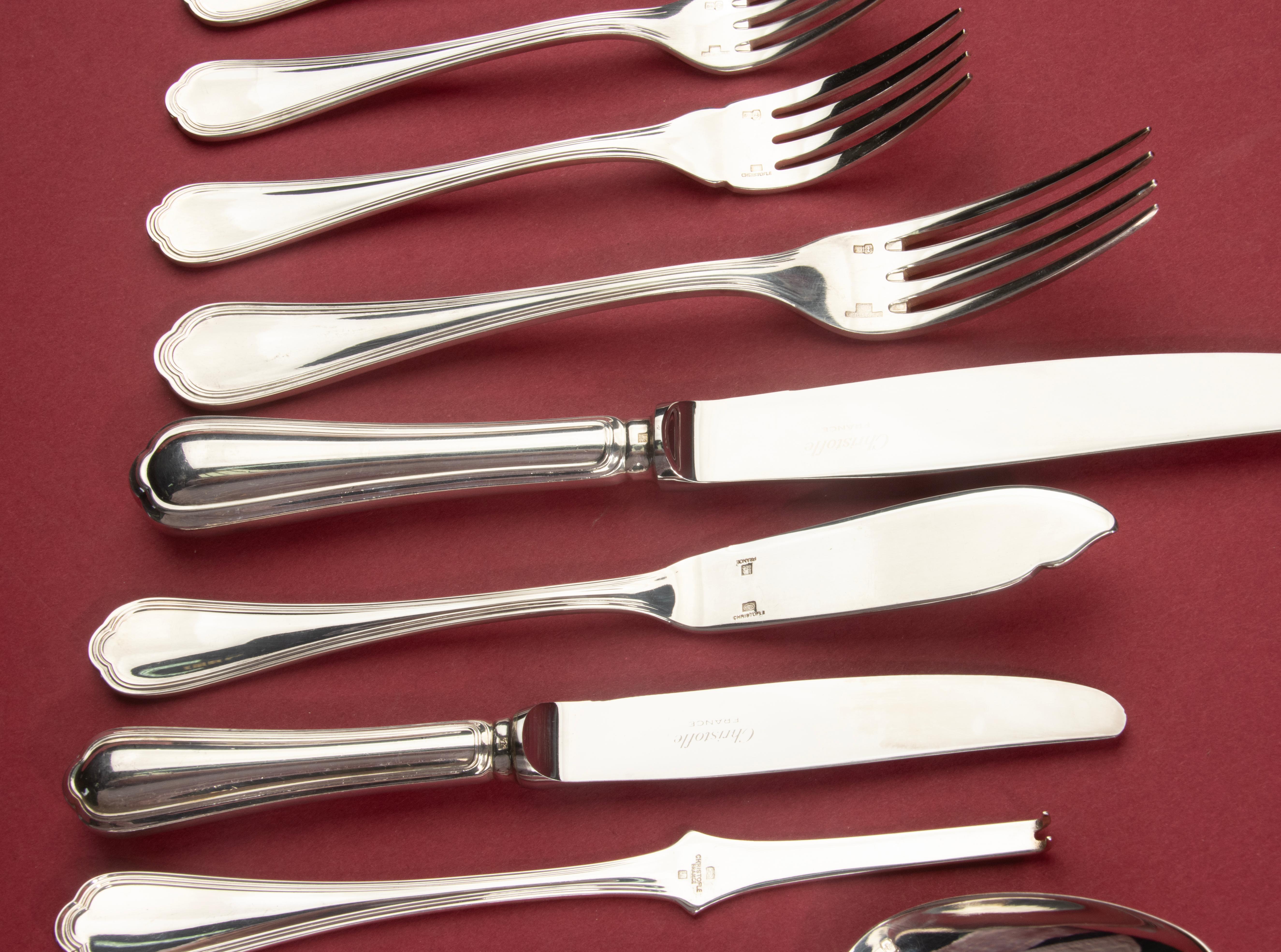 157-Piece Cutlery Set - Christofle - Spatours  - Top Condition For Sale 6
