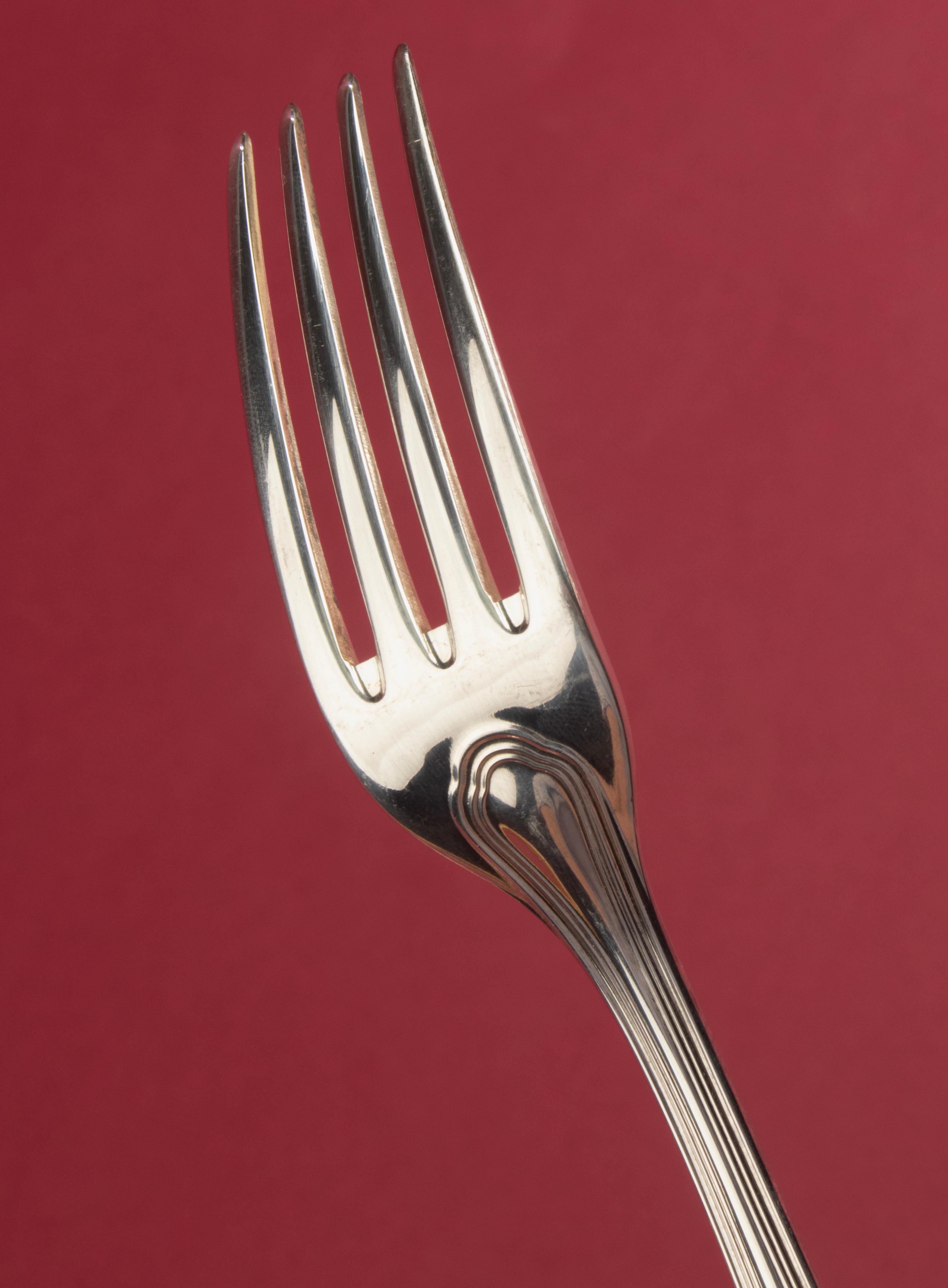 157-Piece Cutlery Set - Christofle - Spatours  - Top Condition In Good Condition For Sale In Casteren, Noord-Brabant