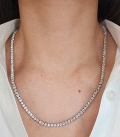 15.70 ct Diamond Tennis Necklace