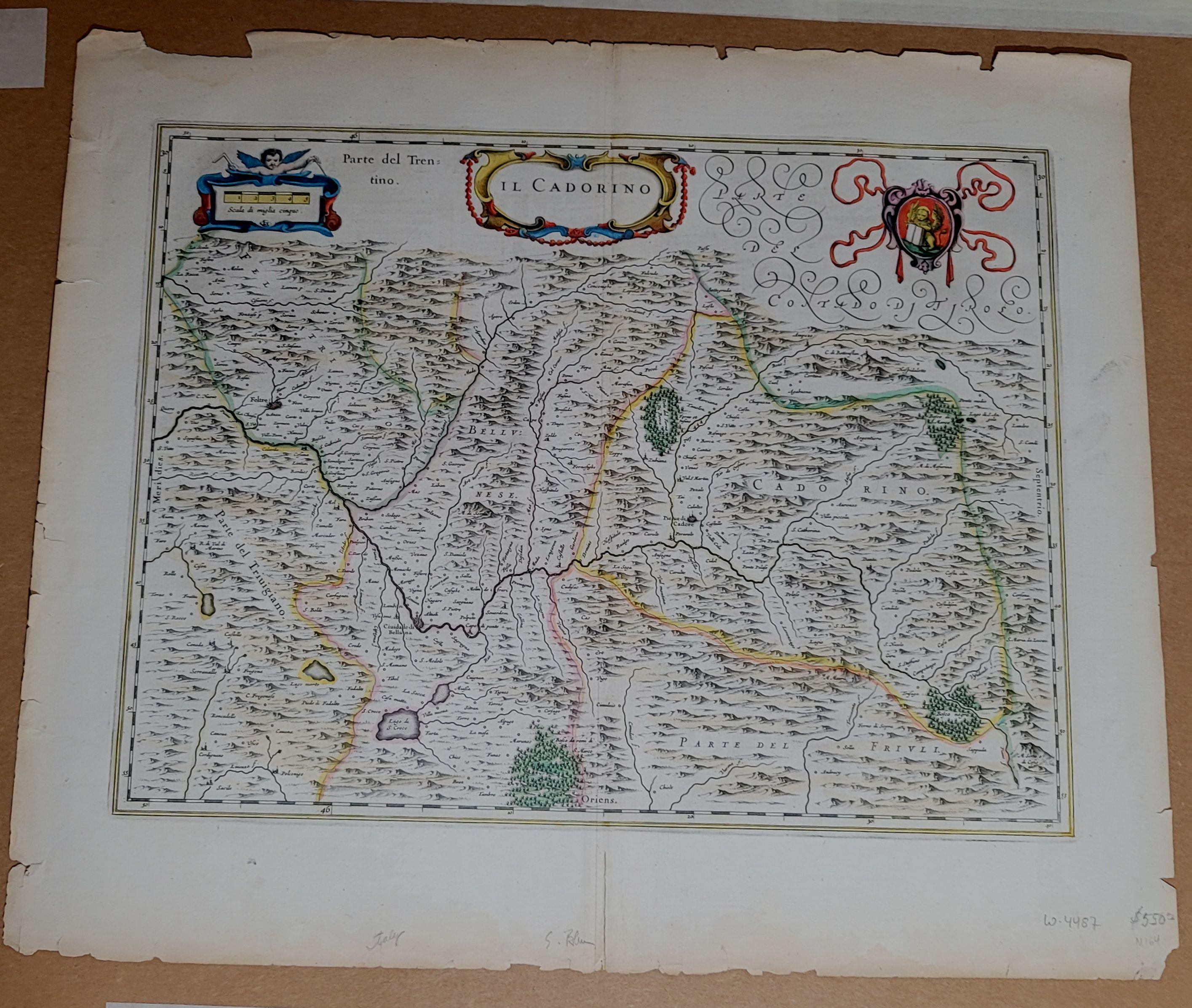 Willem Blaeu map entitled, 
