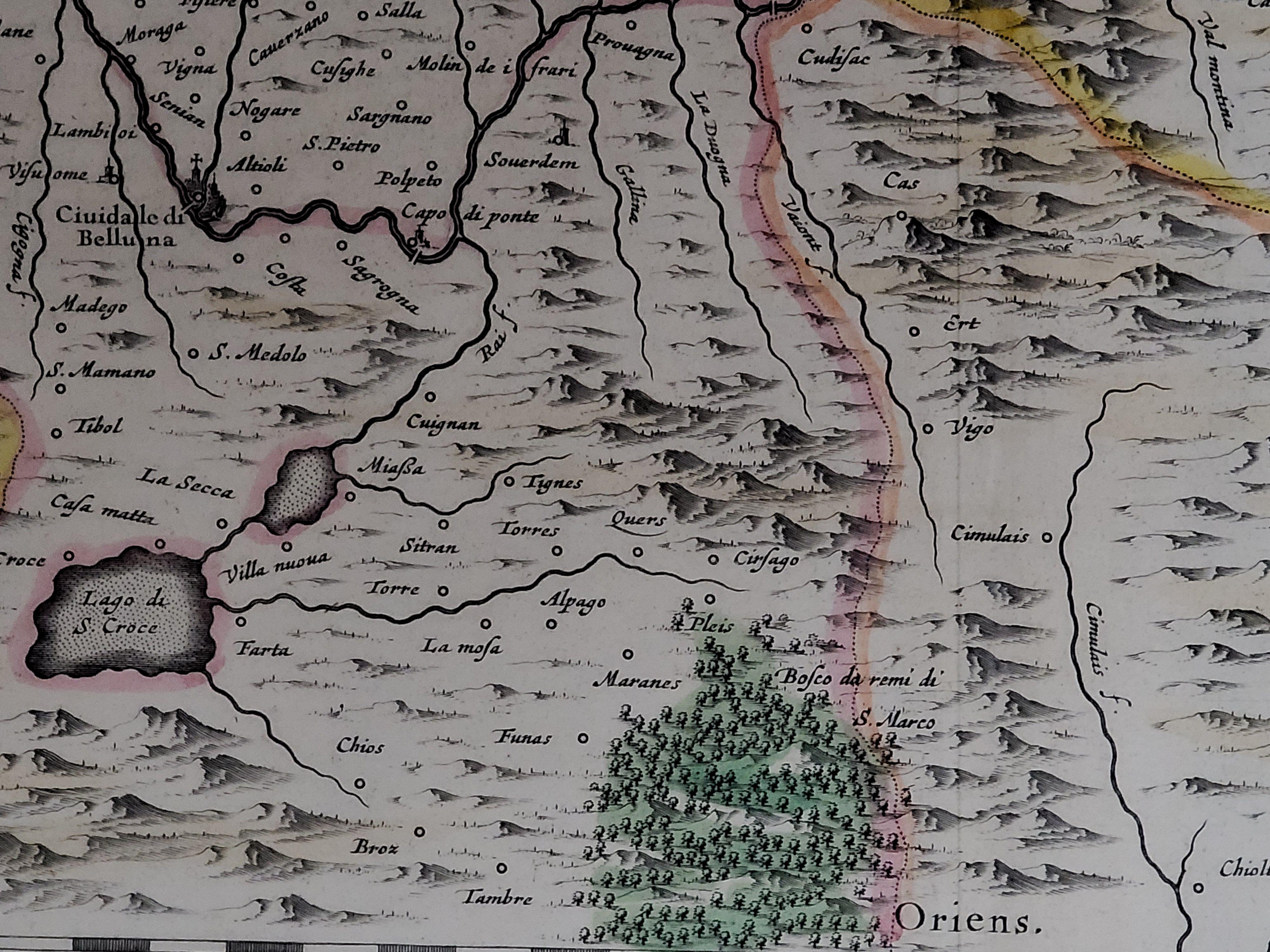 1571-1638 Willem Blaeu map entitled, 