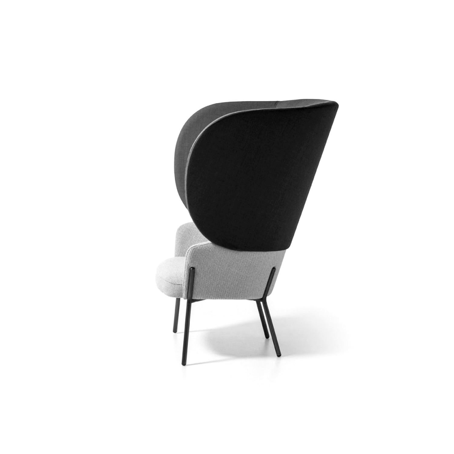 black and white chair