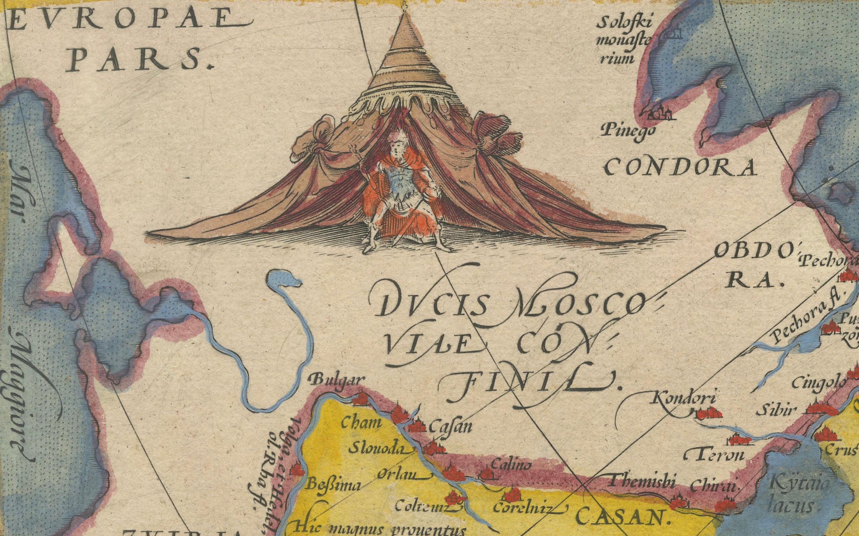 Gravé Carte de Ortelius 1573 : « First to Name California, Spanning Tartary to North America » en vente