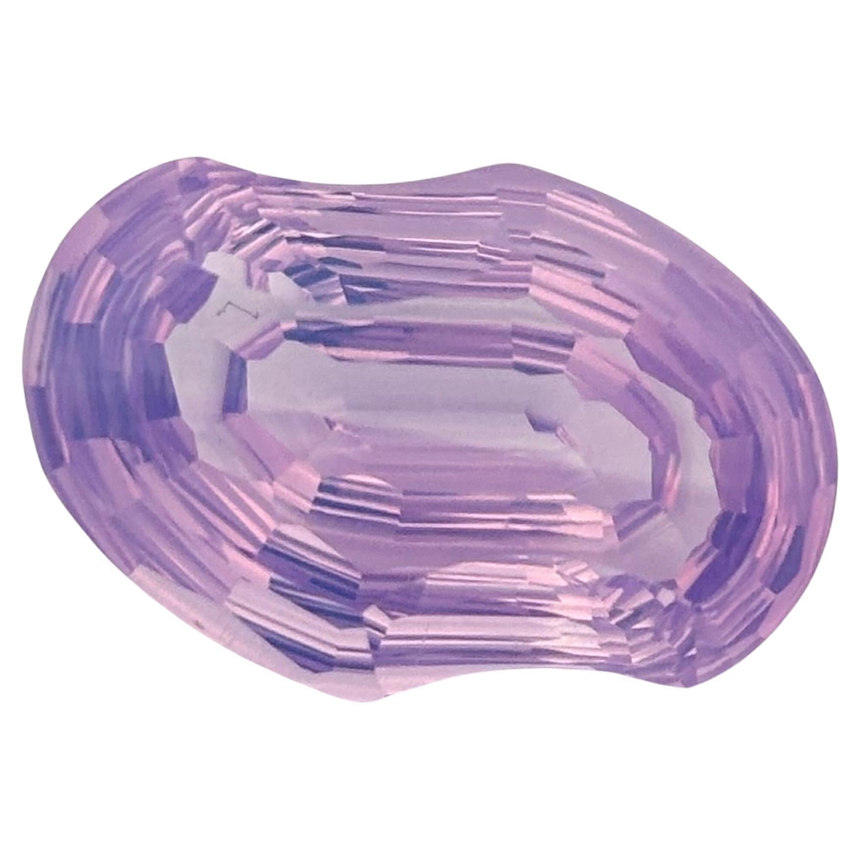 15.77 Carat Fancy Pastel Purple Amethyst Stone For Sale