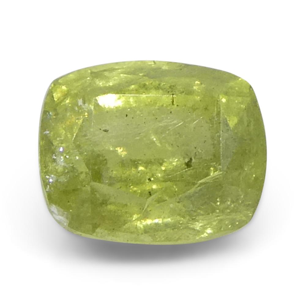 1.57ct Saphir jaune coussin de Tanzanie Neuf - En vente à Toronto, Ontario