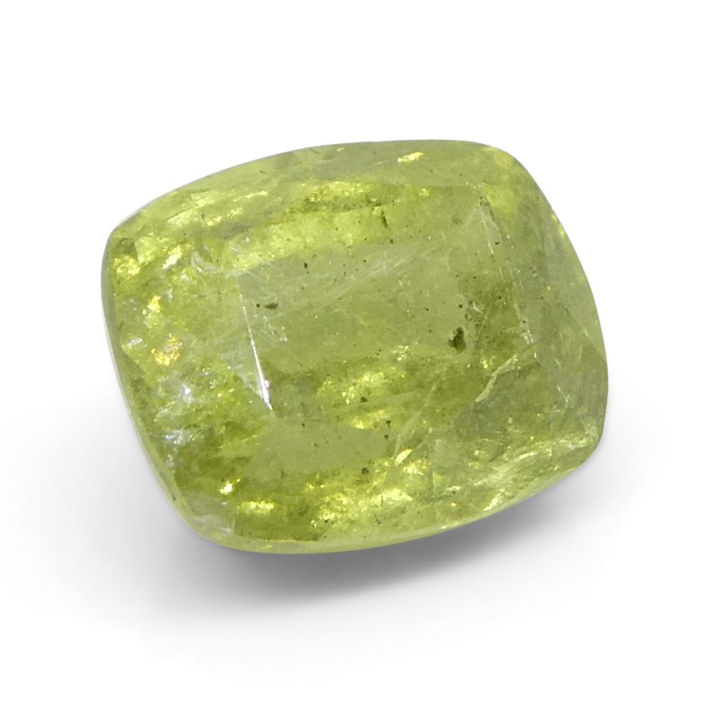 1.57ct Saphir jaune coussin de Tanzanie en vente 2