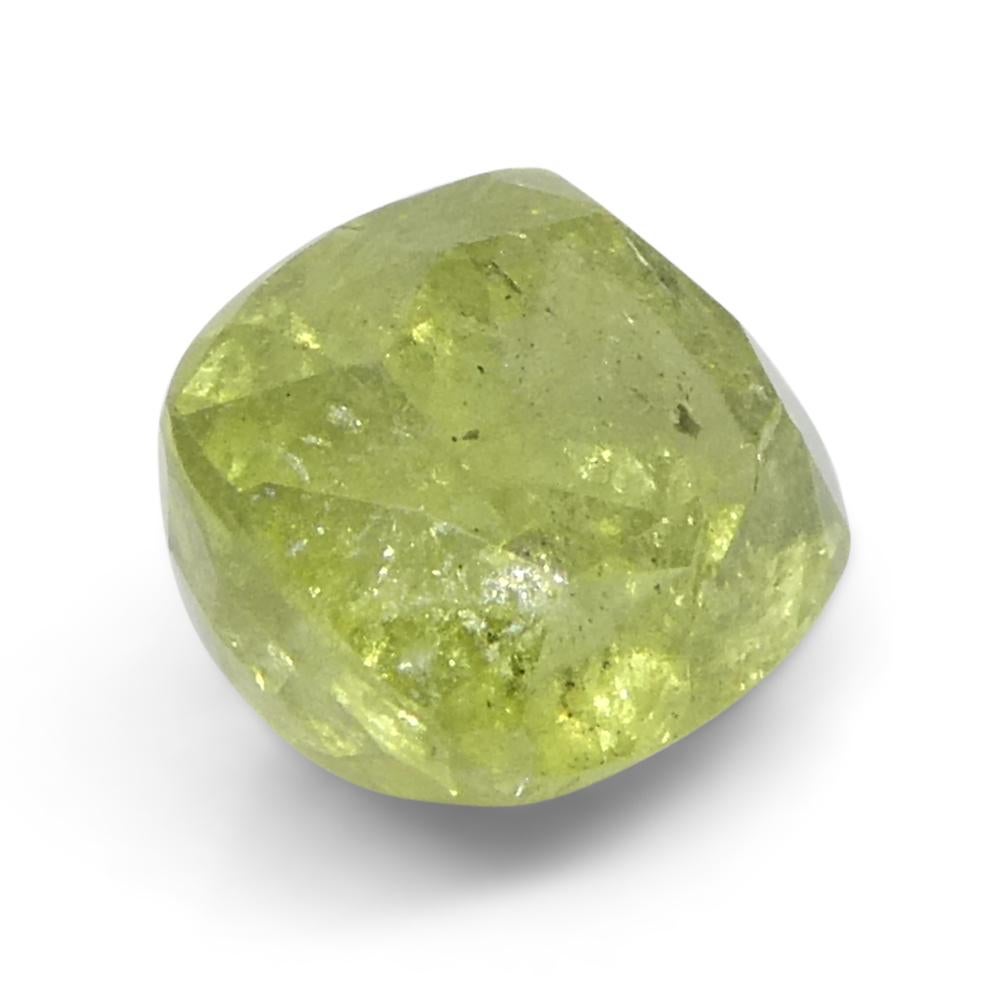 1.57ct Saphir jaune coussin de Tanzanie en vente 3