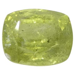 Zaffiro giallo a cuscino da 1.57 carati della Tanzania