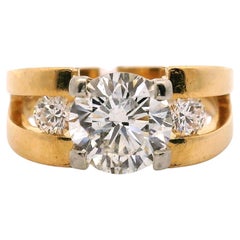 1,57ct. Anello di fidanzamento in stile Modern Deco
