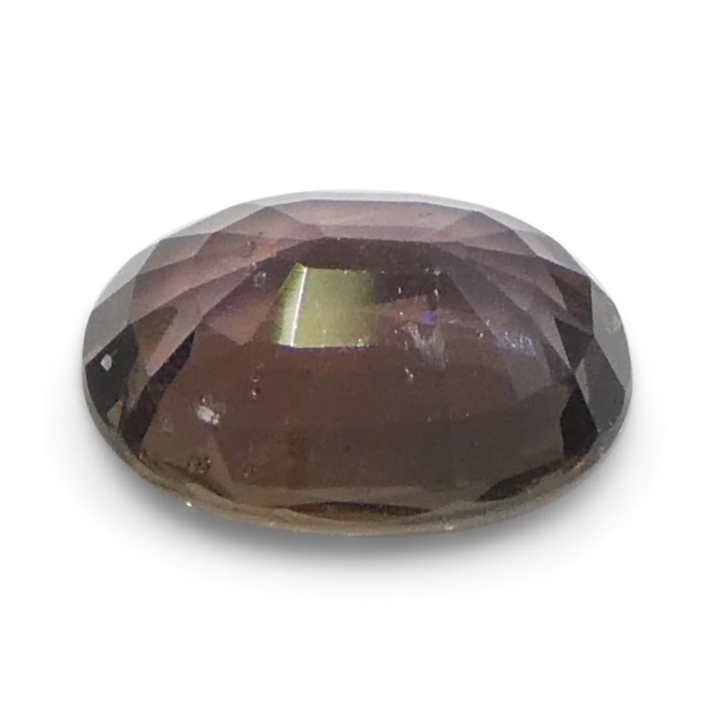 1.57ct Oval Brownish Pink Sapphire from Tanzania For Sale 6