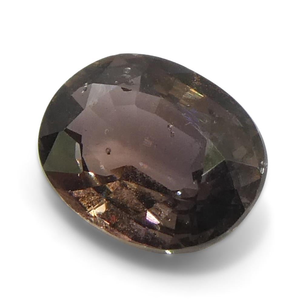1.57ct Oval Brownish Pink Sapphire from Tanzania For Sale 4