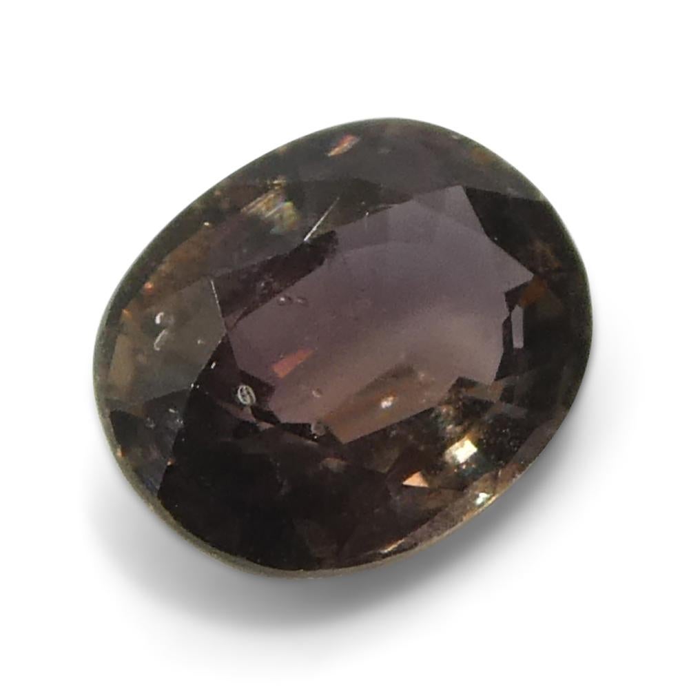 1.57ct Oval Brownish Pink Sapphire from Tanzania For Sale 5