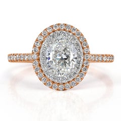 1.57ct Oval Cut Diamond Engagement Ring