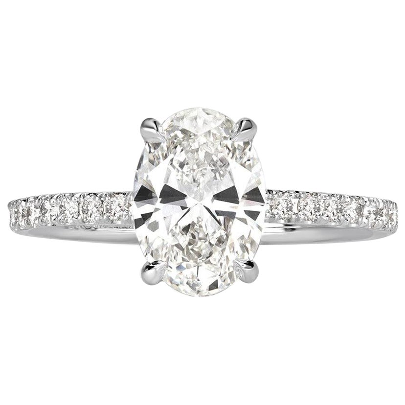 1.57ct Oval Cut Diamond Engagement Ring
